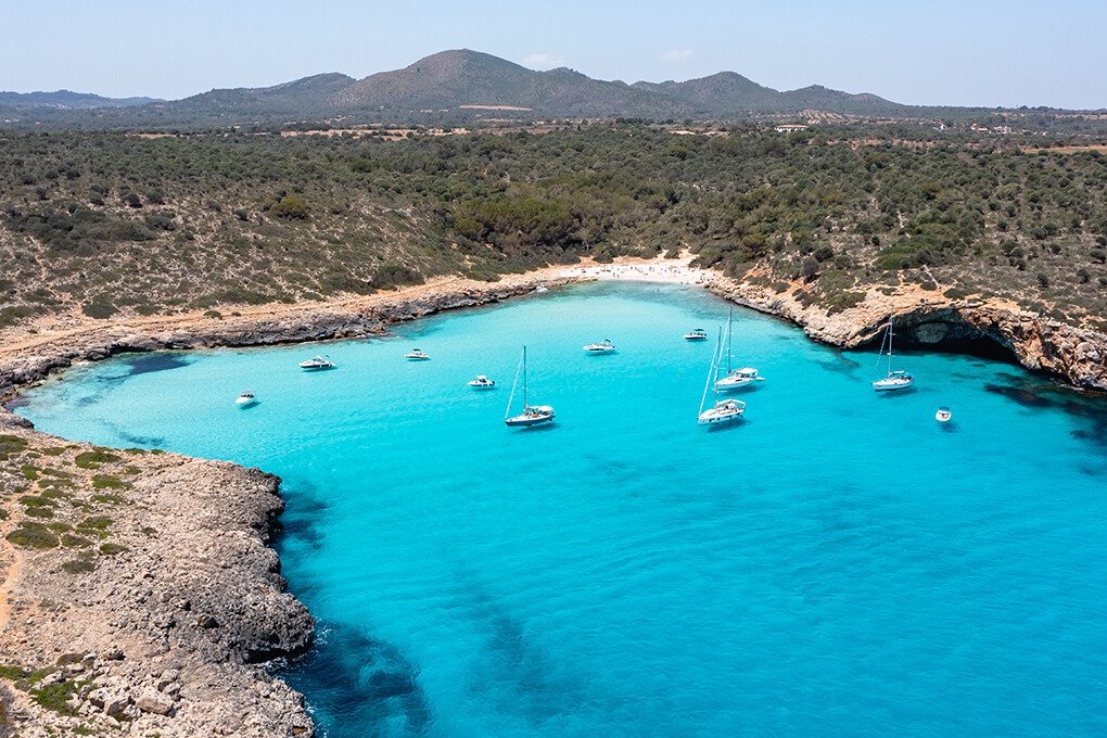 Beach Cala Varques, Majorca, Spain