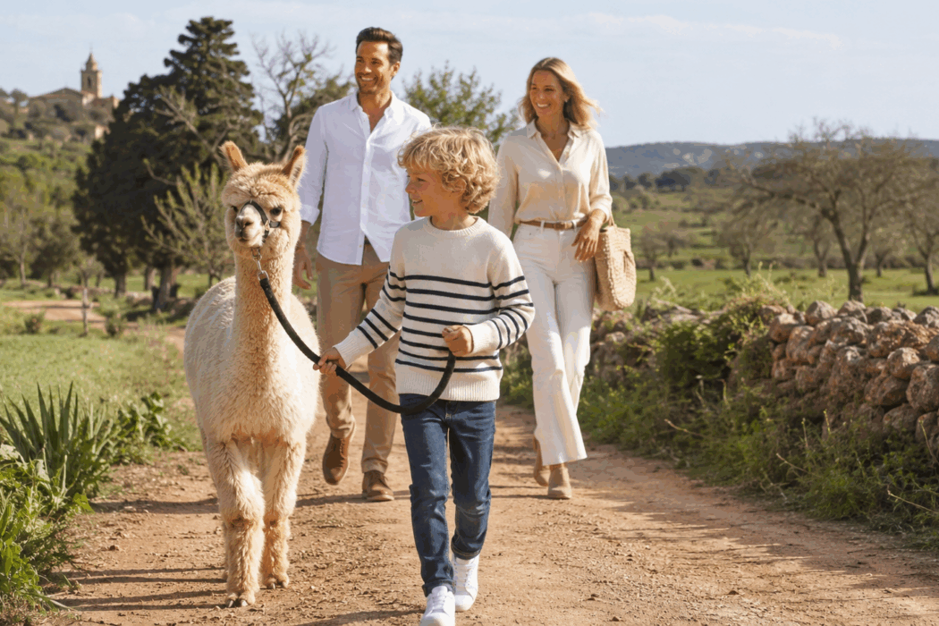 Wandern mit Alpakas – ein Mallorca-Erlebnis von Deluxe-Mallorca.com