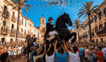 Der Jaleo ist das traditionelle und emotionale Herzstück der Schutzheiligenfeste auf der Baleareninsel Menorca.