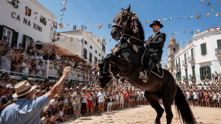 Der Jaleo ist das traditionelle und emotionale Herzstück der Schutzheiligenfeste auf der Baleareninsel Menorca.